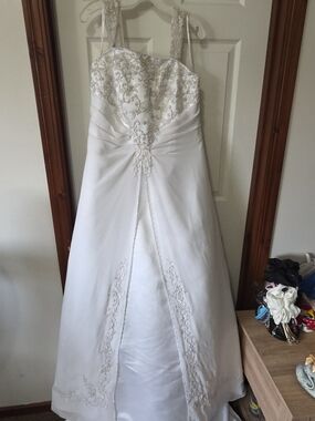 david's bridal peplum dress David's Bridal New Wedding Dress Save 81%
